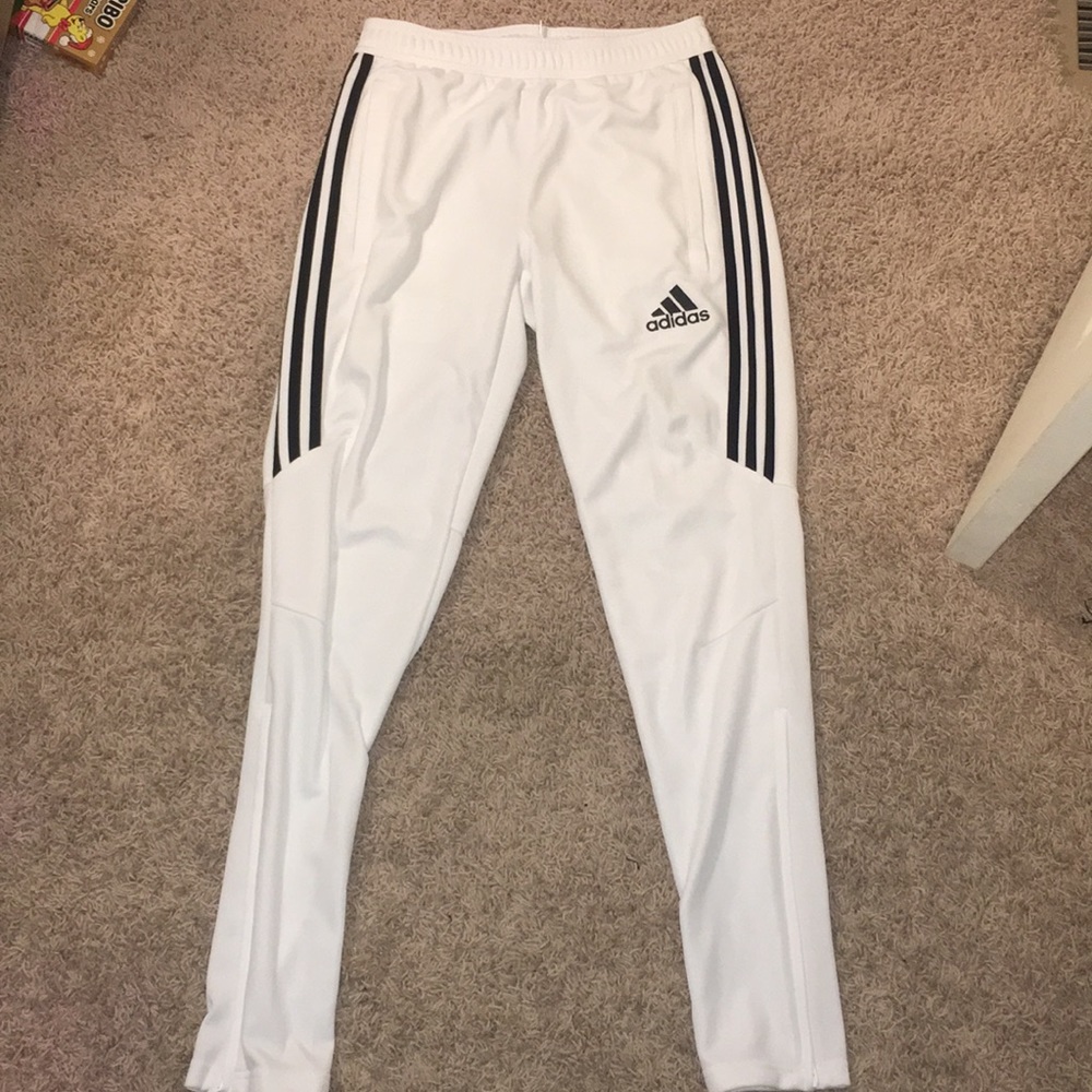 White Adidas Pants